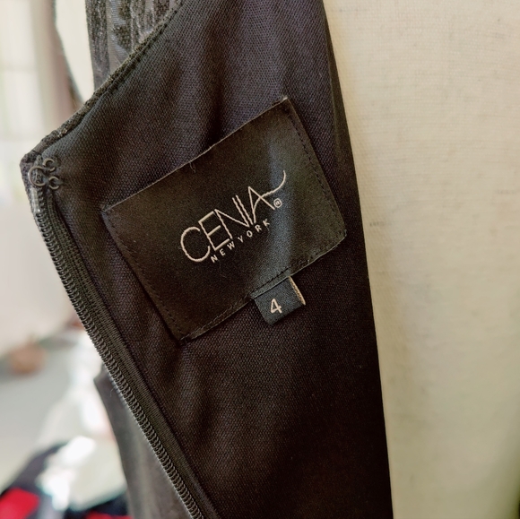 NWOT Cenia New York Dress Size 4 black Mid length - Picture 3 of 8